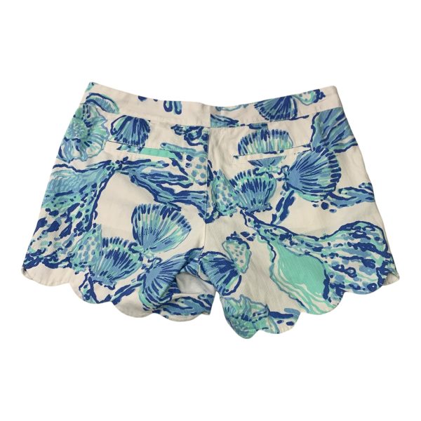 Shorts Designer By Lilly Pulitzer In Blue & White, Size: 4 Fashion