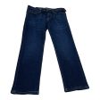 Jeans Straight By Amazon Essentials In Blue Denim, Size: 16 Online