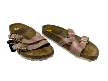 Sandals Flats By Birkenstock In Pink, Size: 7 Hot on Sale