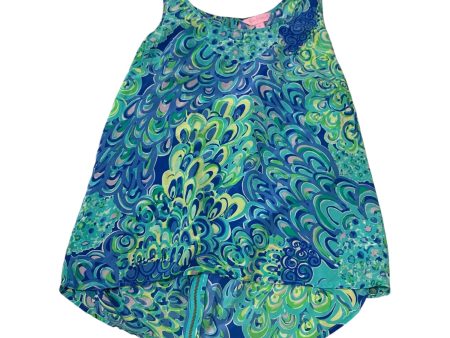 Top Sleeveless Designer By Lilly Pulitzer In Blue & Green, Size: M Fashion