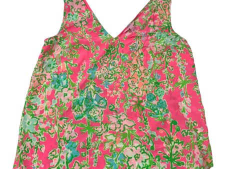 Top Sleeveless Designer By Lilly Pulitzer In Green & Pink, Size: S Supply