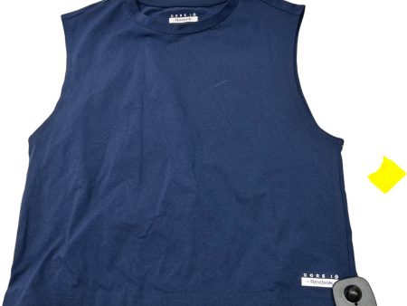 Athletic Tank Top By Reebok In Navy, Size: Xs For Cheap