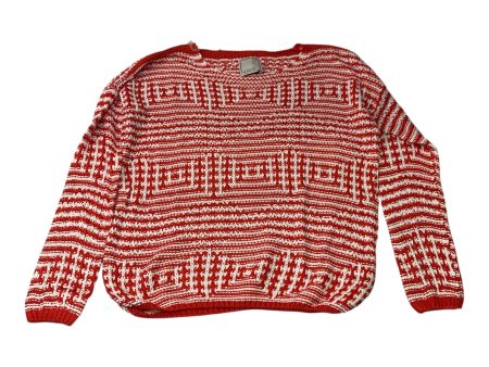 Sweater By Nuage In Red & White, Size: S Discount