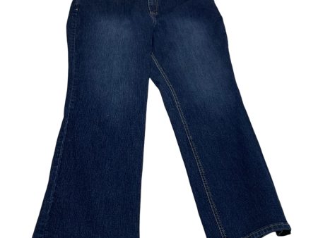 Jeans Straight By Christopher And Banks In Blue Denim, Size: 16 on Sale