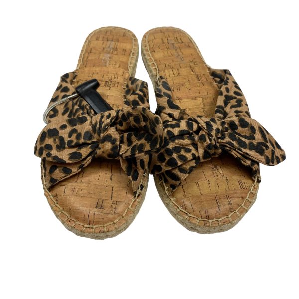 Animal Print Sandals Flats Nine West, Size 7.5 Cheap