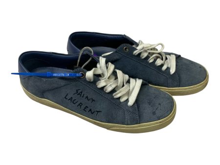 Shoes Luxury Designer By Yves Saint Laurent In Blue, Size: 8 Online now