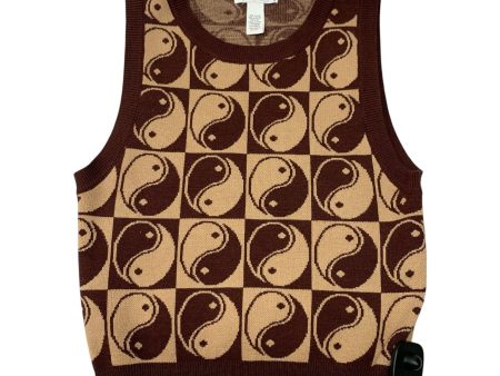 Vest Sweater By Full Tilt In Brown, Size: M Cheap