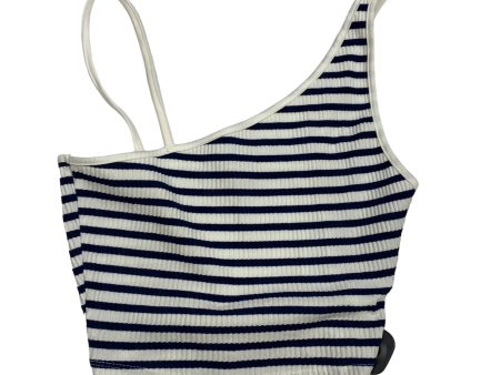 Blue & White Top Sleeveless Basic Zara, Size S Cheap