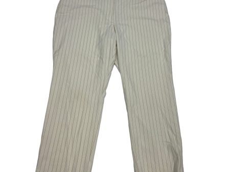 Cream Pants Cropped Worthington, Size 16 Fashion