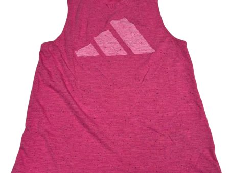 Athletic Tank Top By Adidas In Pink, Size: Xs Hot on Sale