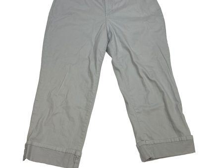 Grey Pants Cropped Style And Company, Size 16 Fashion