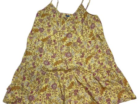 Yellow Dress Casual Short Old Navy, Size L Hot on Sale