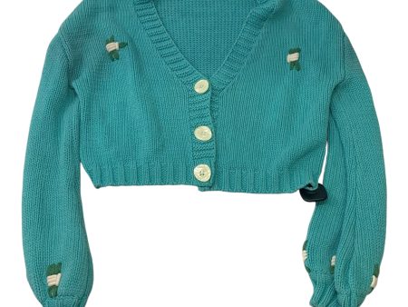 Sweater Cardigan By 4s13nna In Blue & Green, Size: M Sale