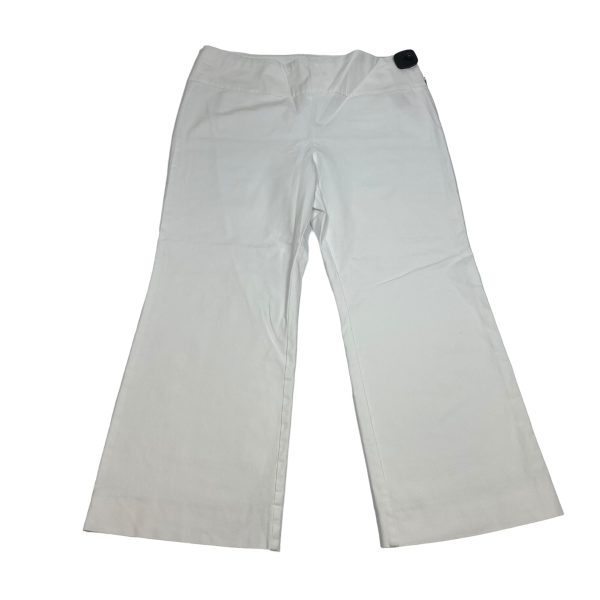 White Pants Cropped Soft Surroundings, Size Xl Hot on Sale