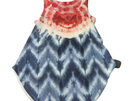 Blue Red & White  Top Sleeveless By Gage USA  Size: S For Cheap