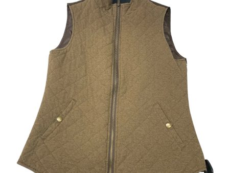 Vest Puffer & Quilted By Relativity In Brown, Size: S For Cheap