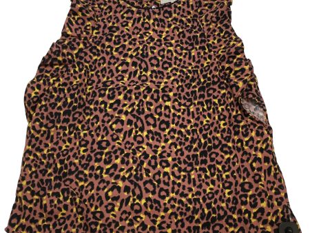 Animal Print Top Sleeveless Loft, Size M Hot on Sale