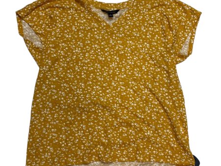 Yellow Top Short Sleeve Basic Banana Republic, Size M Online Hot Sale