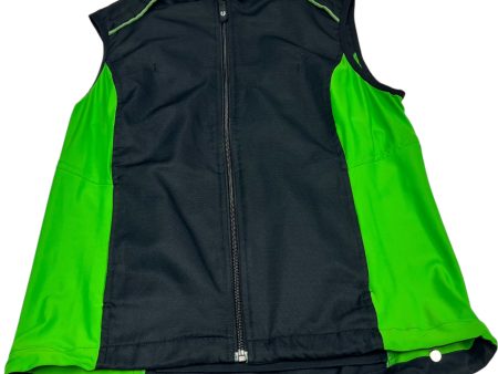 Vest Puffer & Quilted By Elemen In Black & Green, Size: M Online now