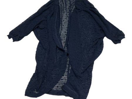 Cardigan By Clothes Mentor In Navy, Size: Osfm Sale