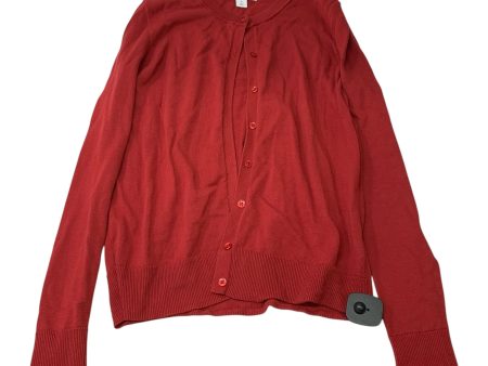 Cardigan By Amazon Essentials In Red, Size: M Hot on Sale