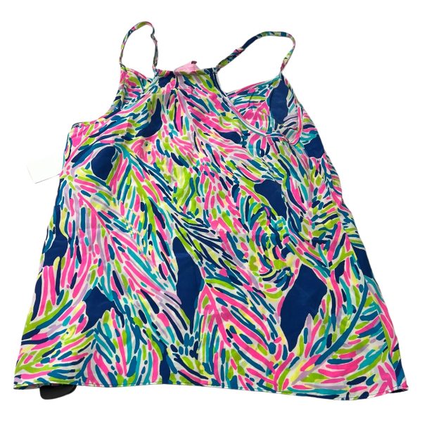 Top Sleeveless Designer By Lilly Pulitzer In Blue & Pink, Size: M Supply