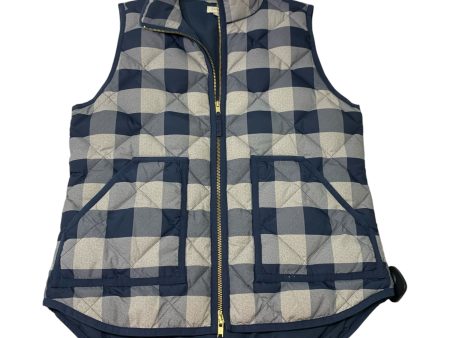 Vest Puffer & Quilted By J. Crew In Blue & Grey, Size: S Discount