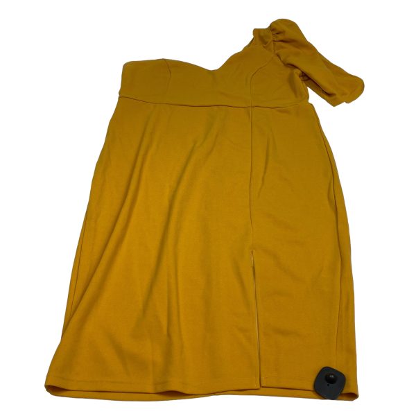 Yellow Dress Casual Midi Shein, Size 3x Online Sale