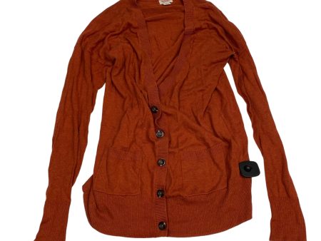 Cardigan By Mossimo In Orange, Size: M Supply