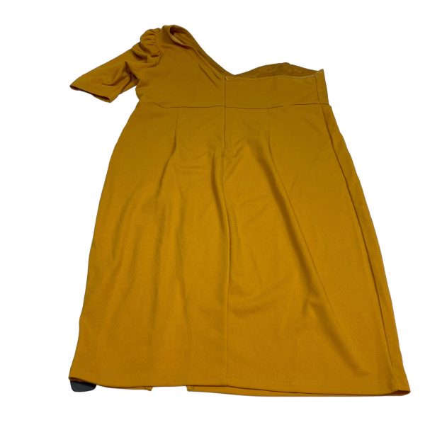 Yellow Dress Casual Midi Shein, Size 3x Online Sale