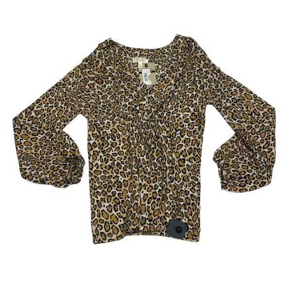 Animal Print Top Long Sleeve Clothes Mentor, Size S Online Sale