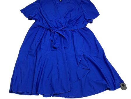 Blue Dress Casual Short Shein, Size 4x Online Sale