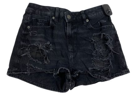 Black Denim Shorts American Eagle, Size 00 Online now