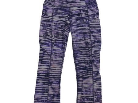 Athletic Capris By Lululemon In Purple, Size: 4 For Cheap