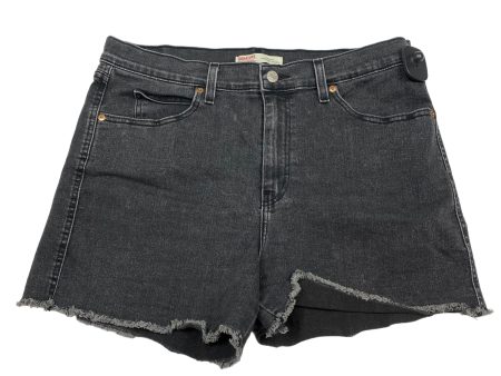 Black Denim Shorts Levis, Size 14 Supply